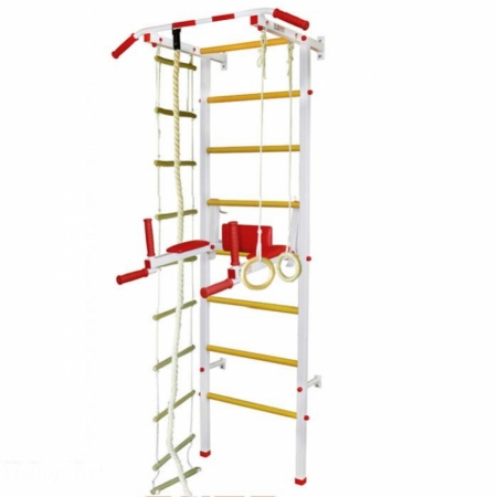 Спортивная шведская стенка ЭКТА PRO Light 2 (СК 2) (бело-красная) с навесным