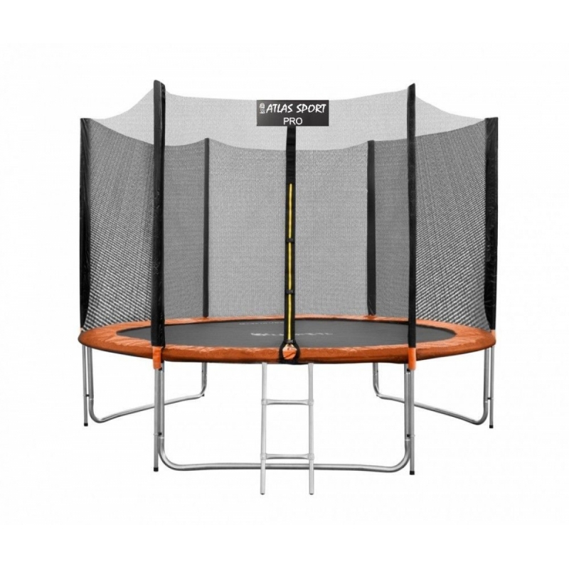 Батут Atlas Sport 252см (8ft) PRO ORANGE (усиленные опоры)