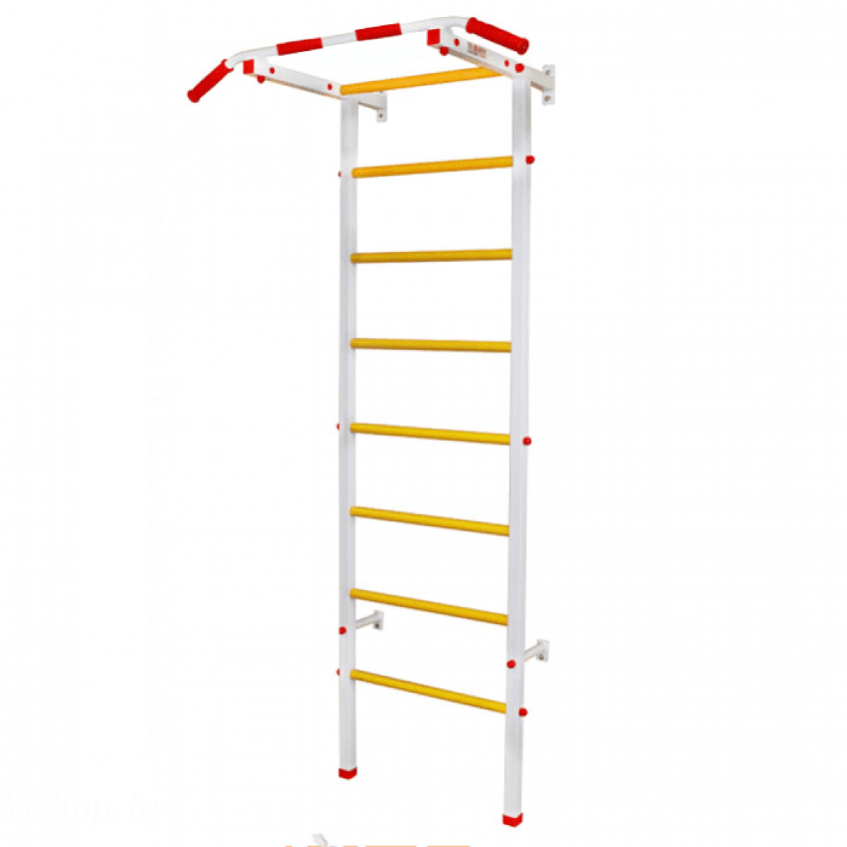 Спортивная шведская стенка с турником ЭКТА PRO Light 1 (СК 1) (бело-красная)