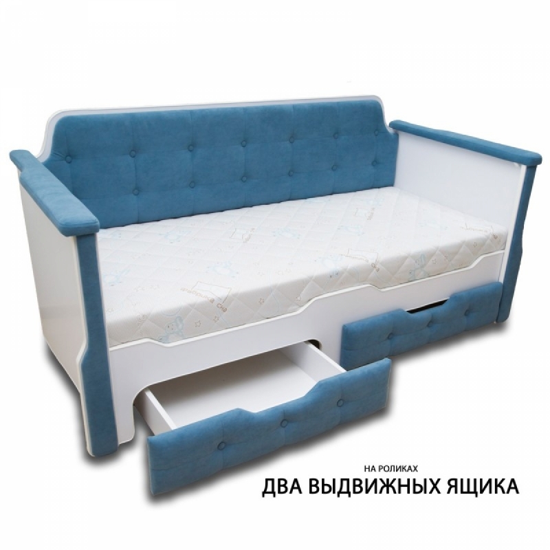 Односпальная кровать с мягкой обивкой Вилли
