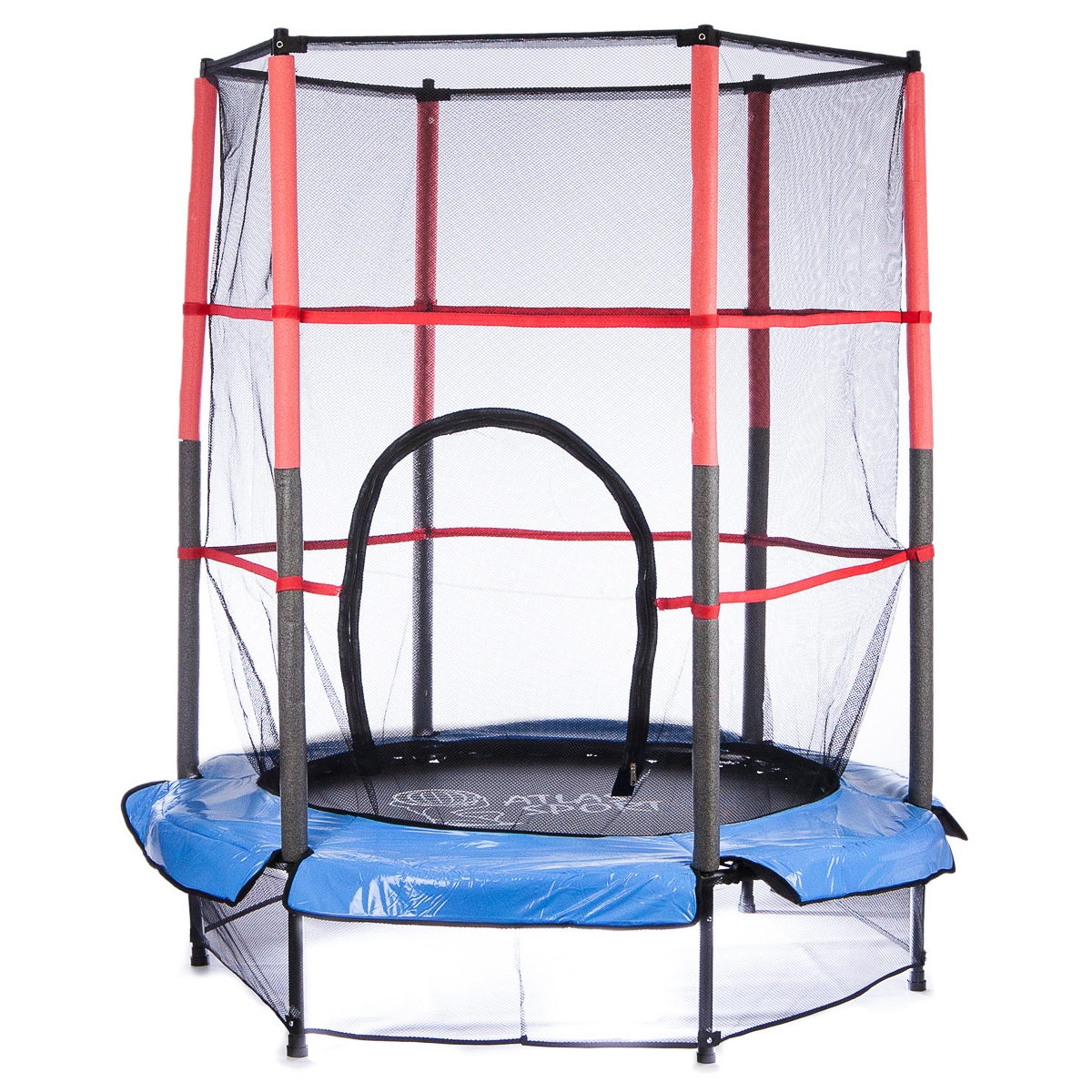 Батут Atlas Sport 140 см - 4.5ft с внешней сеткой (на эластичных ремнях)