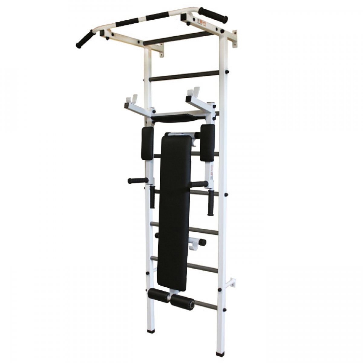Спортивная шведская стенка с турником ЭКТА PRO Light 3 (СК 3) (бело-черная)