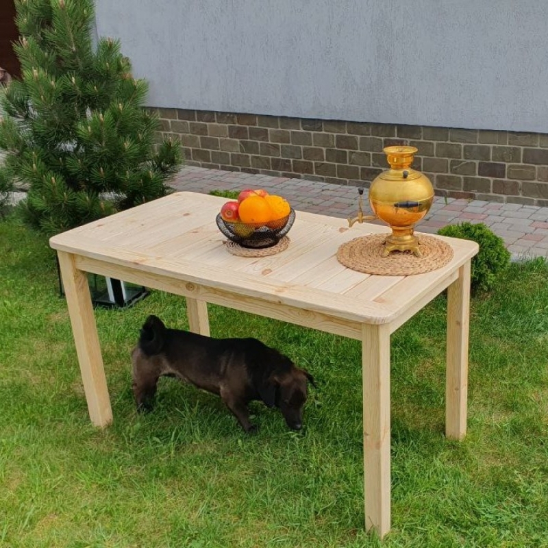Стол садовый (без покрытия, шлифованный)