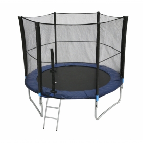 Батут Bebon sport c сеткой безопасности и лестницей, 8 футов (244 см)