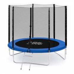 Батут Atlas Sport 252 см (8ft) BASIC с лестницей BLUE