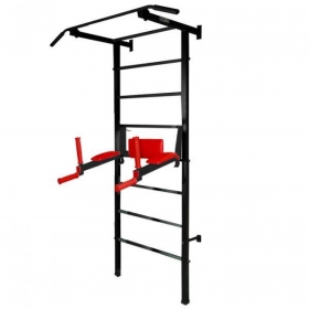 Спортивная шведская стенка ЭКТА PRO 3 (СК 3У) (черно-красная)
