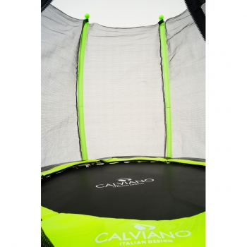 Батут пружинный с защитной сеткой Calviano 140 см - 4,5ft OUTSIDE master green