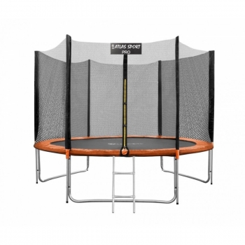 Батут Atlas Sport 252см (8ft) PRO ORANGE (усиленные опоры)