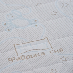 Комплект Кровать Ecodrev Классик с бортиком (белая) + матрас Kinder 4