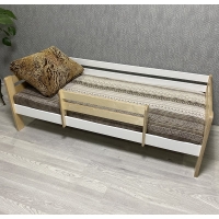Кровать Ecodrev Классик с бортиком без ящиков (сканди)
