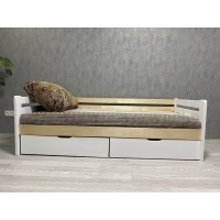 Кровать Ecodrev Классик с ящиками без бортика (сканди)