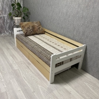 Кровать Ecodrev Классик с ящиками без бортика (сканди)