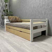 Кровать Ecodrev Классик с ящиками без бортика (сканди)