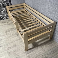 Кровать Ecodrev Классик с бортиком без ящиков (лак)