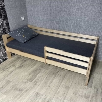 Кровать Ecodrev Классик с бортиком без ящиков (лак)
