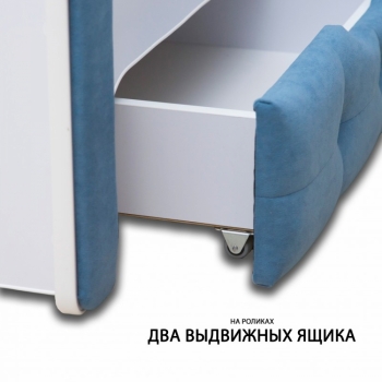 Односпальная кровать с мягкой обивкой Вилли