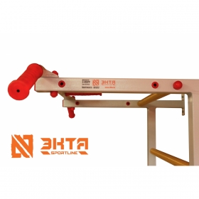 Спортивная шведская стенка ЭКТА PRO 3 (СК 3У) с навесным (бело-красная)