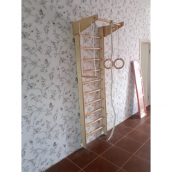 Спортивный уголок Крепыш 01ТР (лак, базовая комплектация)