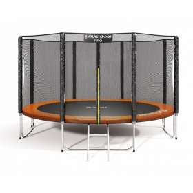 Батут Atlas Sport 374 см - 12ft PRO (усиленные опоры) ORANGE