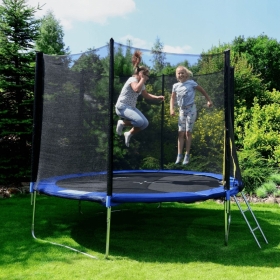 Батут FunFit 312 см - 10ft с внешней сеткой и лестницей