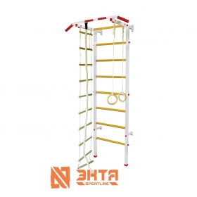 Спортивная шведская стенка ЭКТА PRO Light 3 (СК 3) с навесным (бело-красная)