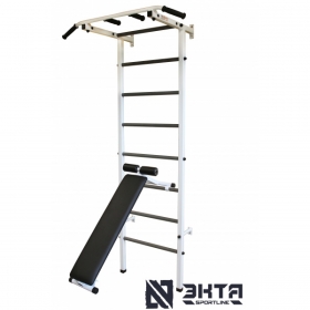 Спортивная шведская стенка ЭКТА PRO 3 (СК 3У) (бело-черная)