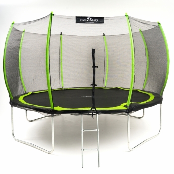 Батут пружинный с защитной сеткой Calviano 374 см - 12ft OUTSIDE master green