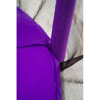 Батут пружинный с защитной сеткой Calviano 140 см - 4,5ft OUTSIDE master purple