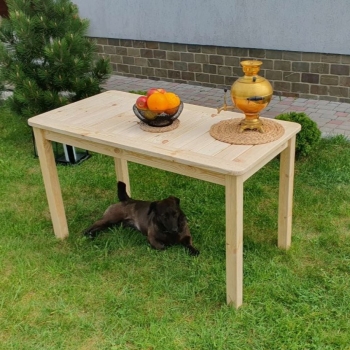 Стол садовый (без покрытия, шлифованный)