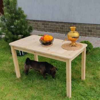 Стол садовый (без покрытия, шлифованный)