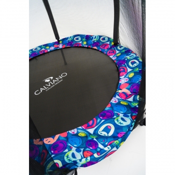 Батут на резинках с защитной сеткой Calviano 140 см - 4,5ft master smile elastic band